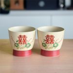 Double "喜" Ceramic Coffee Mugs, Wedding Essential, High-Quality Engagement Gift