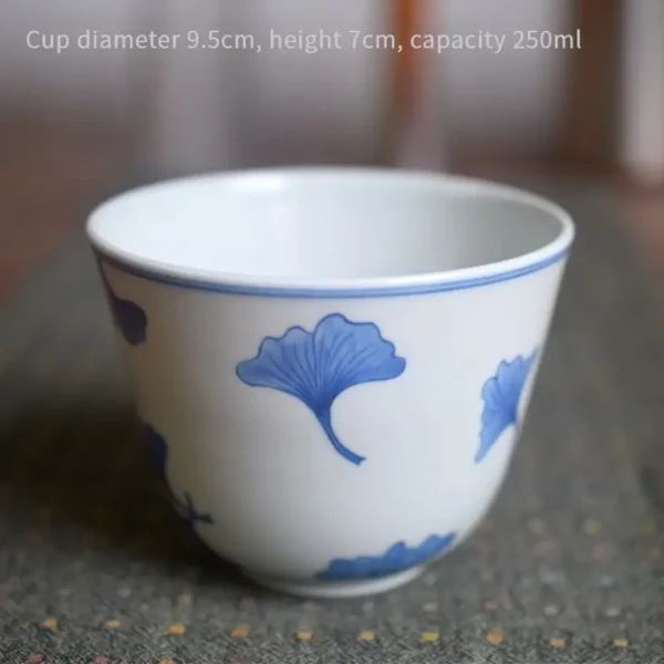 250ml latte cup with Chinese aesthetics, ideal for enjoying coffee with an elegant cultural touch