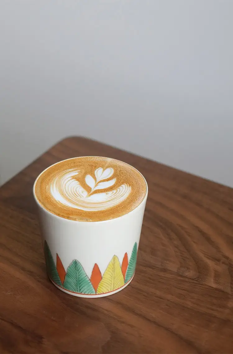 Hand-painted banana leaf custom ceramic mug adds refined style to your daily business coffee routine.