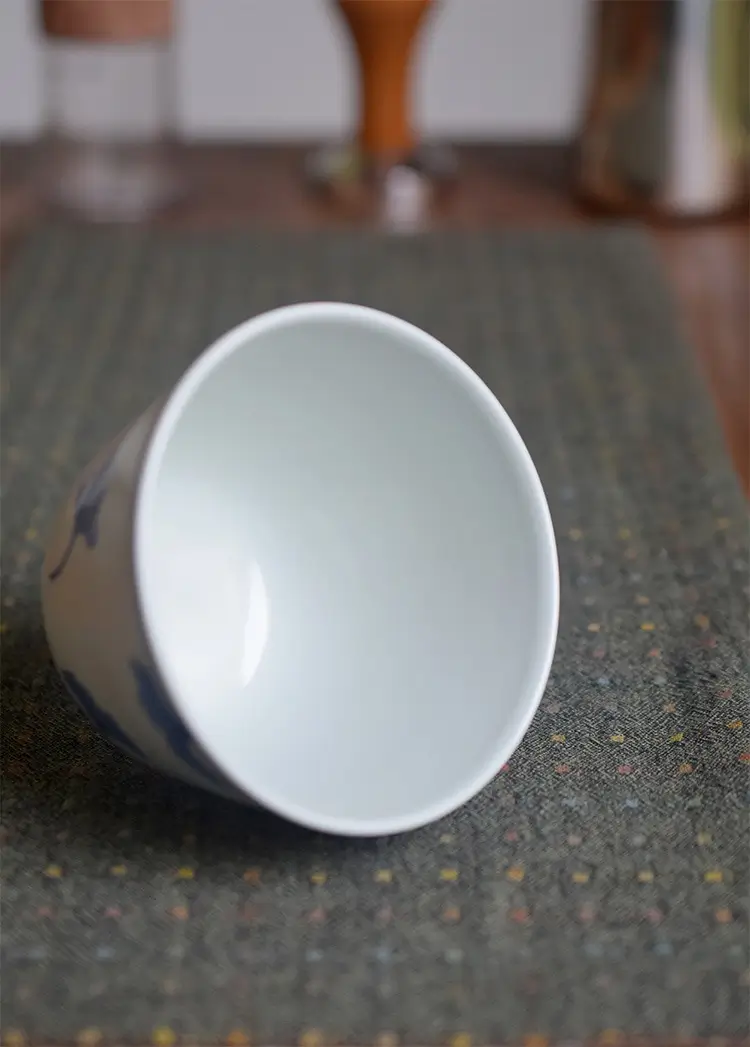 Smooth-glazed interior handmade ceramic cup, crafted for those who value premium porcelain quality