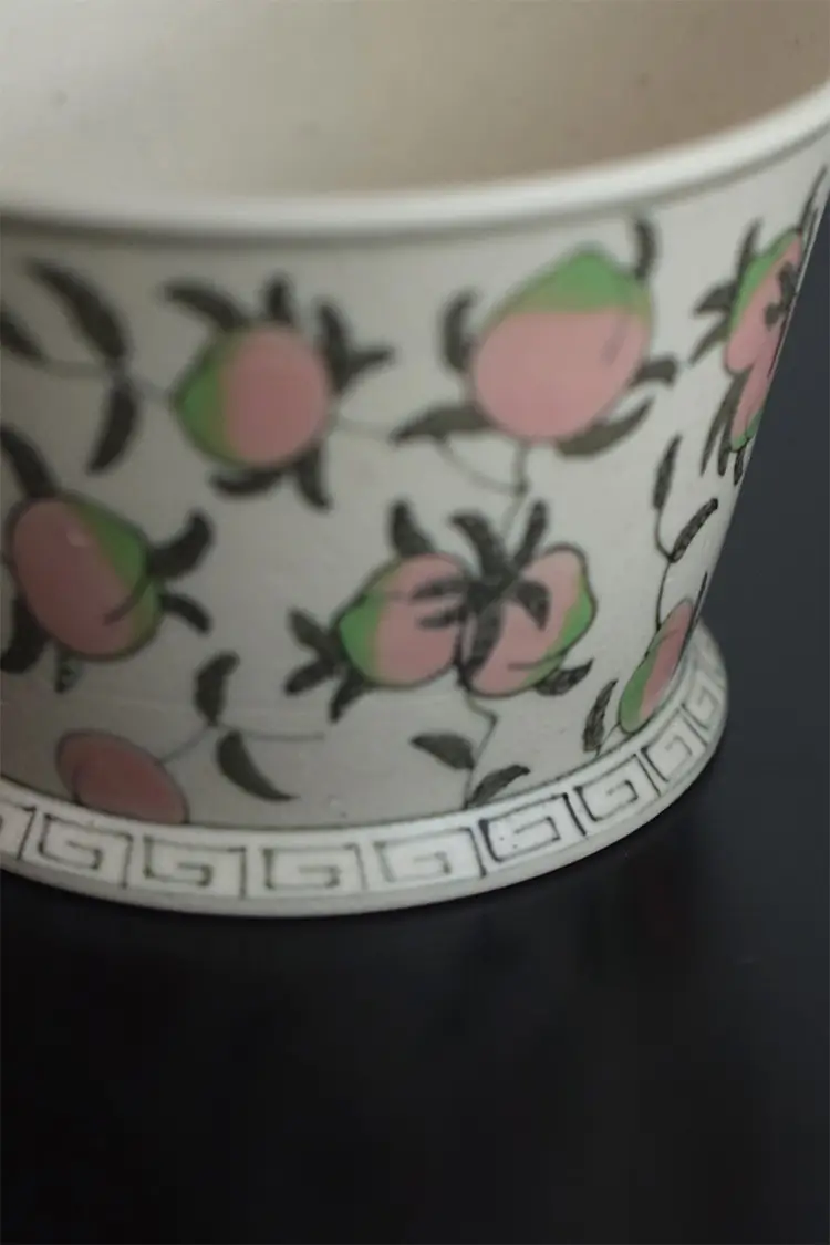 Handmade Coffee Cup with intricate details, perfect for those who love traditional Chinese style.