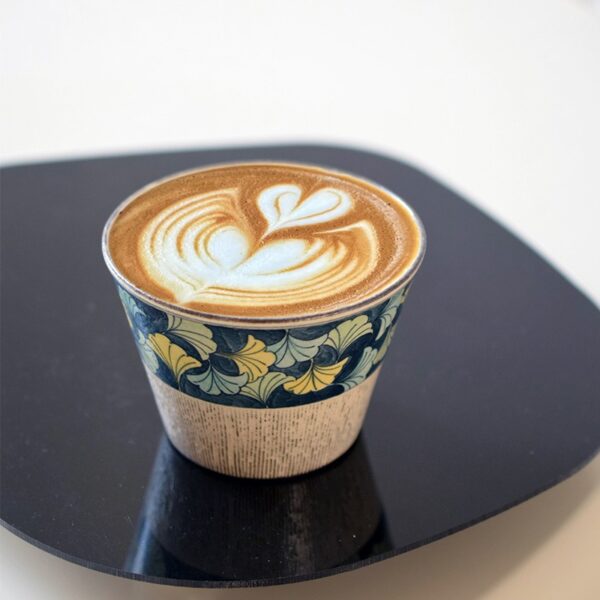 Handmade Hand-painted Ceramic Mug for Lattes, Perfect for Your Daily Coffee Use