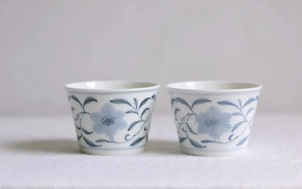 Custom handmade ceramic mugs with underglaze decoration for everyday coffee moments